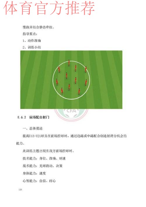 《中国足球协会青少年训练大纲(2022年版)》 《中国足球协会青少年训练大纲(2022年版)》
